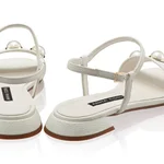 Women Leather Sandals 8310 Bottalato Panna