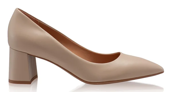 Mid-heel Leather Pumps 7550 Vitello Beige