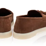 Men Suede Leather Loafers 7628 Crosta Brown/Para
