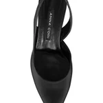 Mid-heel Slingback Pumps 8064 Vitello Black
