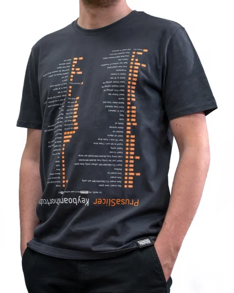 Original Prusa T-shirt - PrusaSlicer Keyboard shortcuts (M)