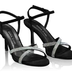 Women Leather Sandals 8030 Camoscio Black