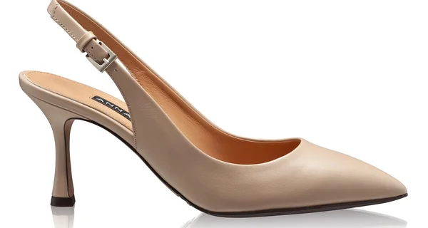 Mid-heel Slingback Pumps 5728 Vitello Beige