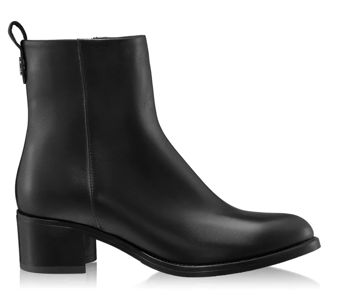 Women Leather Ankle-Boots 5933 Vitello Black