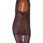 Elegant Men Shoes 6858 Vitello Foro Brown