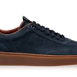 Men Suede Leather Sport Shoes 7610 Crosta Blue