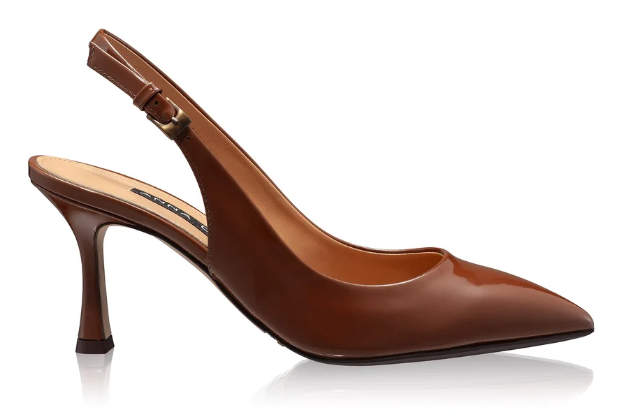 Mid-heel Slingback Pumps 5728 Lac Brown