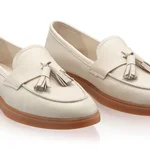 Women Casual Loafers 7517 Bottalato Panna