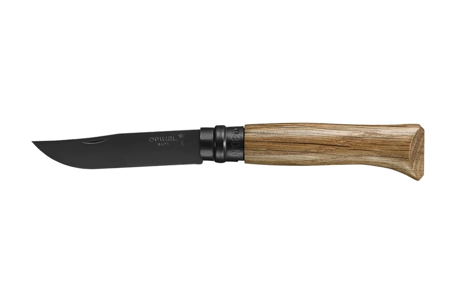 Couteau lame noire, N°08 Chêne Black