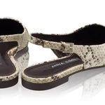 Women Suede Ballerina Flats 8027 Pytone Panna/Maro
