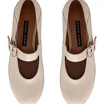 Women Ballerina Flats 7824 Nappa Beige