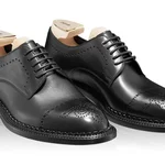 Men Genuine Leather Shoes 7027 Vitello Black