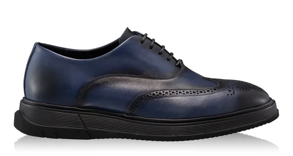 Men Natural Leather Casual Shoes 7322 Vitello Blue