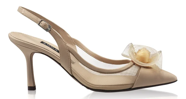 Elegant Women’s Shoes 8086 Nappa+Mesh Beige