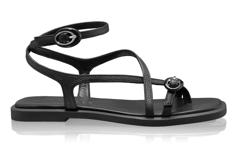 Women's leather sandals 8379 Bottalato Black