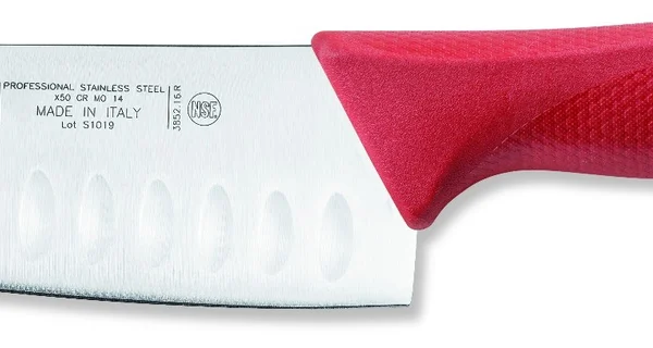 Sanelli Coltello Santoku Olivato Rosso Cm.16