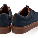 Men Suede Leather Sport Shoes 7610 Crosta Blue