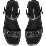 Women Leather Sandals 8454 Vitello Black