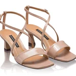 Women Leather Sandals 8482 Patent Nude