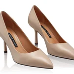 High-heel Pointed Toe Pumps 8026 Vitello Beige