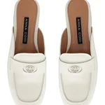 Women Leather Mules 8121 Vitello Panna