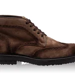 Men Suede Leather Boots 7742 Crosta Taupe