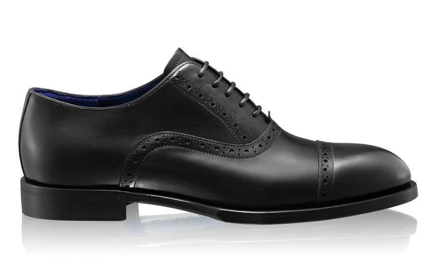 Men Handmade Elegant Shoes 7738 Vitello Black