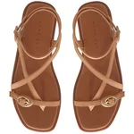 Women's leather sandals 8379 Bottalato Cappuccino