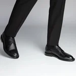 Men Genuine Leather Shoes 7027 Vitello Black