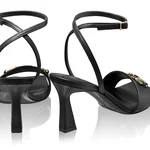 Women Leather Sandals 8469 Vitello Black