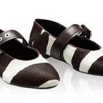 Ballerina Flats 8173 Cavallino Zebra White+Brown