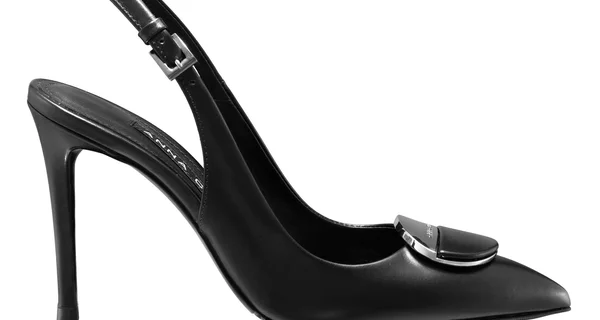 Mid-heel Slingback Pumps 8141 Vitello Black