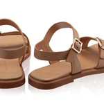Women Leather Sandals 8356 Vitello Cappuccino