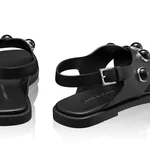 Women Leather Sandals 8360 Vitello Black