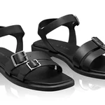 Women Leather Sandals 8356 Vitello Black