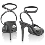 Women Leather Sandals 8443 Camoscio Stamp Multicolor