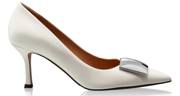 Mid-heel Leather Pumps 6149 Vitello Panna