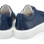 Men genuine leather sports shoes 6897 Vitello Blue