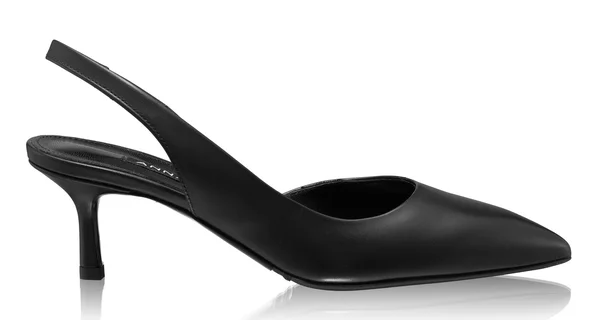 Mid-heel Slingback Pumps 8064 Vitello Black