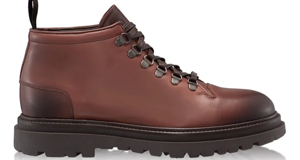 Men Leather Casual Boots 7330 Vitello Brown