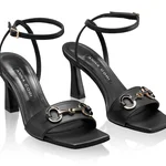Women Leather Sandals 8469 Vitello Black