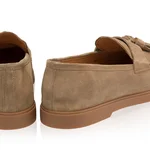 Men Leather Loafers 7628 Crosta Beige