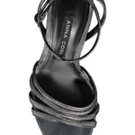 Women Leather Sandals 8443 Camoscio Stamp Multicolor