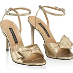 Women Leather Sandals 8486 Laminato Platino
