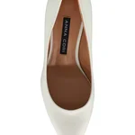 Kitten-heel Leather Pumps 8087 Vitello Panna