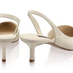 Mid-heel Slingback Pumps 8064 Vitello Panna