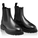 Men Leather Casual Boots 7320 Vitello Black