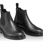 Men Leather Casual Boots 7691 Vitello Black