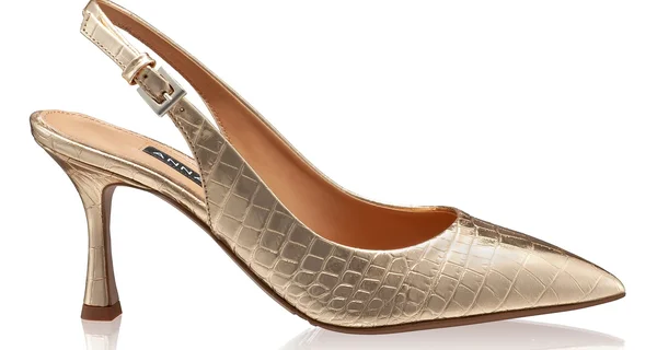 Mid-heel Slingback Pumps 5728 Croco Oro