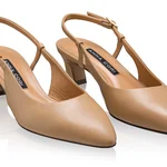 Mid-heel Slingback Pumps 8400 Vitello Cappuccino